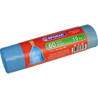 Spokar - Zatahovací sáčky na odpadky 60L - 15ks, 8300203200