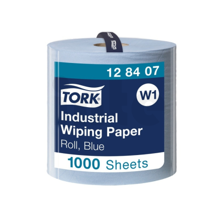 Tork průmyslová papírová utěrka, W1, 1 role x 1000 útržků, 128407