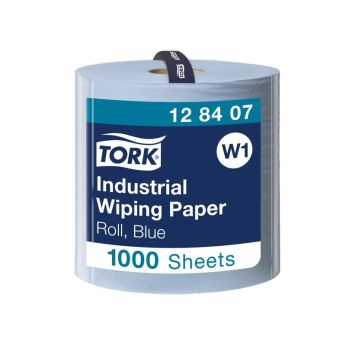 Tork průmyslová papírová utěrka, W1, 1 role x 1000 útržků, 128407