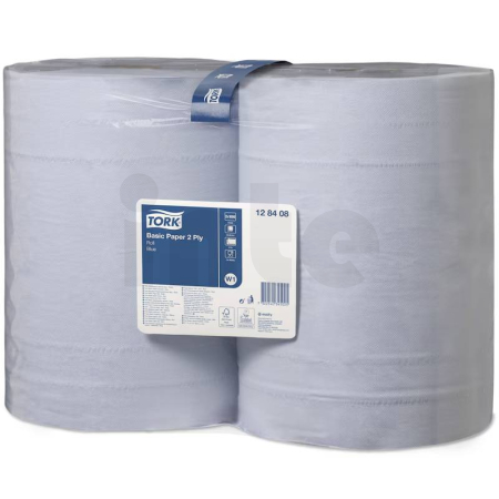 Tork Basic role papírových utěrek, modrá, W1, vrs.2, 2 role, 128408