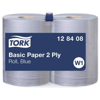 Tork Basic role papírových utěrek, modrá, W1, vrs.2, 2 role, 128408