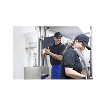 Tork Basic papírová utěrka, bílá, 1vrs, M1, 10 rolí, 900132