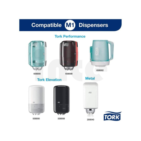 Tork Basic papírová utěrka, bílá, 1vrs, M1, 10 rolí, 900132