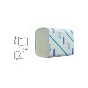 KIMBERLY-CLARK Toal. papír Scott, skládaný, bílý, 2vrst., 36x250útr.