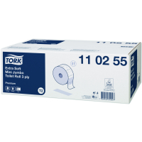 TORK Extra Soft toaletní papír Mini Jumbo role Premium – 3vrstvý, T2 - 12 ks 110255