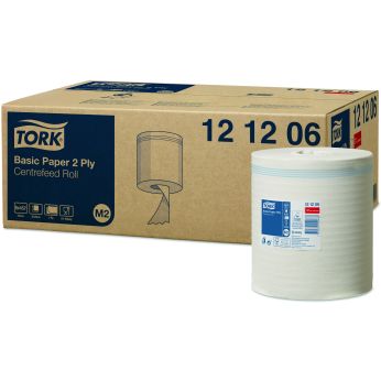TORK Basic papírová utěrka 2vrstvá, M2 - 6 ks 121206
