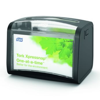 TORK Xpressnap® stolní zásobník na ubrousky, černý, N4, 272611